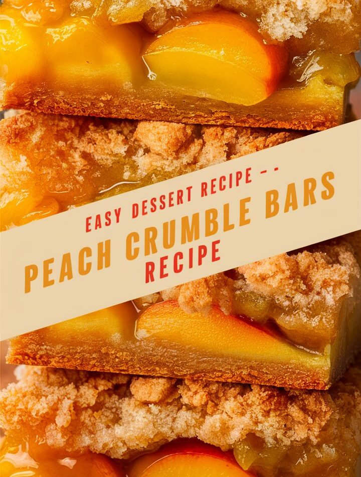 Peach Crumble Bars