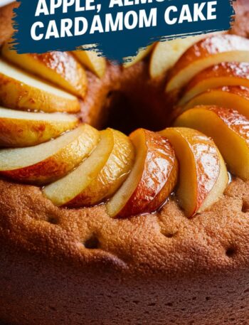 Flourless Apple, Almond & Cardamom Cake