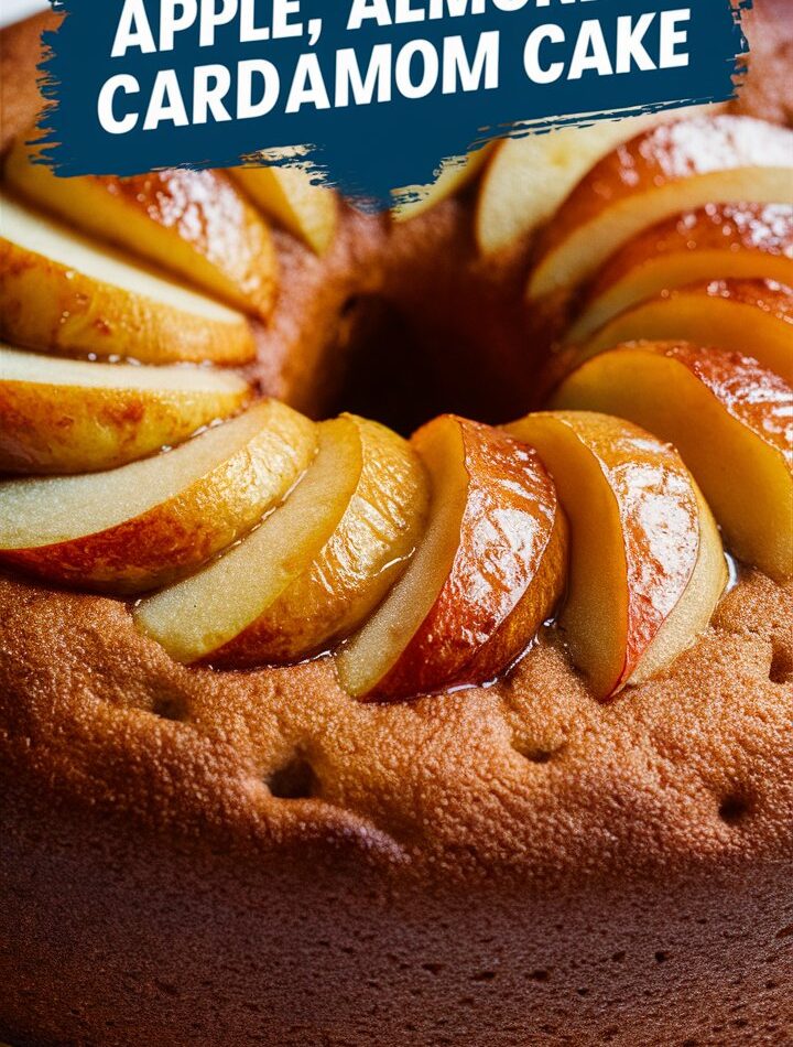Flourless Apple, Almond & Cardamom Cake