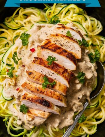 Zucchini Noodle Chicken Alfredo