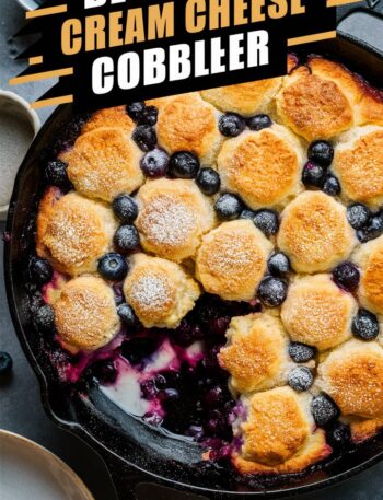 Blueberry Cream Cheese Cobbler