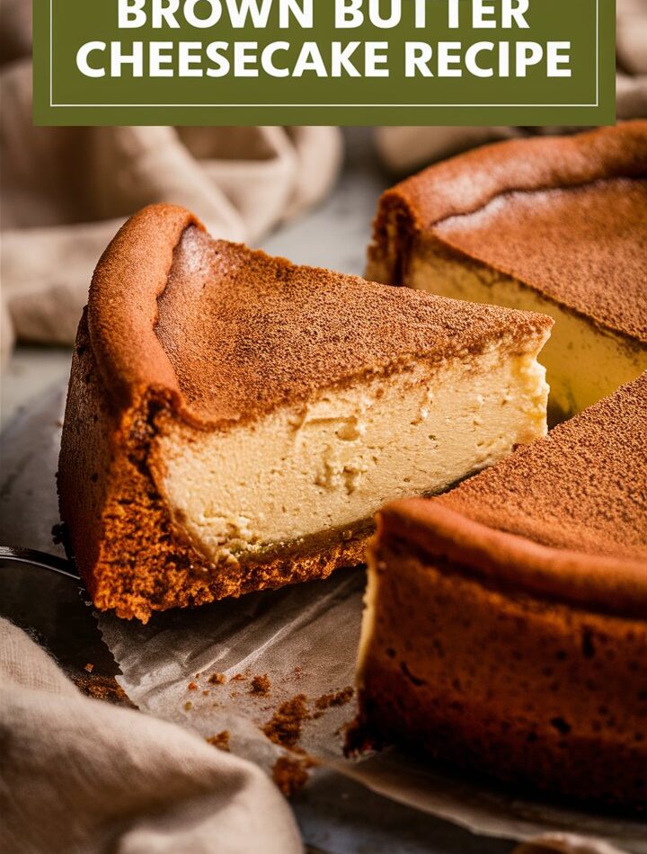 Vanilla Bean Brown Butter Cheesecake Recipe