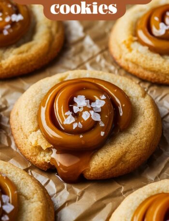 Delectable Easy Salted Caramel Cookies