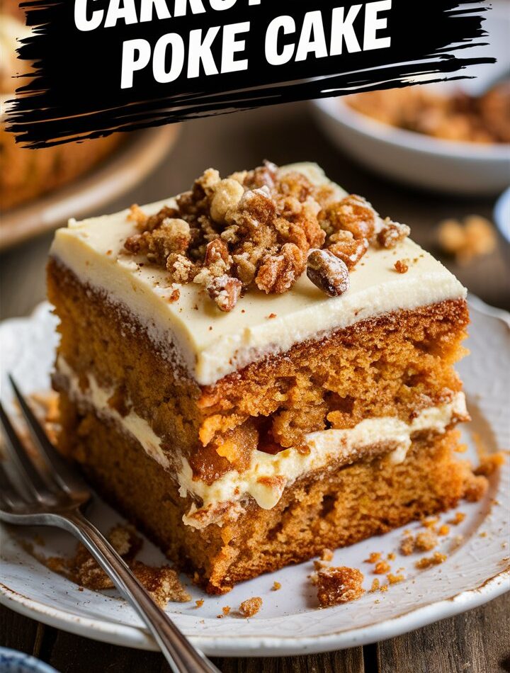 Carrot Cake Poke Cake