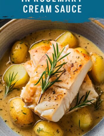 Cod and Potatoes in Rosemary Cream Sauce