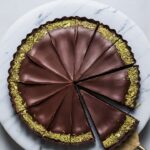 No-Bake Chocolate Tart with Pistachio Paste