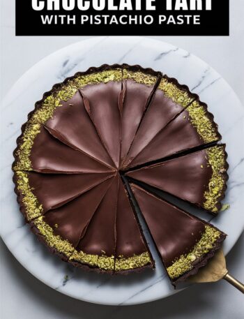 No-Bake Chocolate Tart with Pistachio Paste