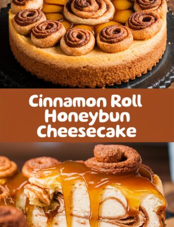 Cinnamon Roll Honeybun Cheesecake