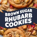 Brown Sugar Rhubarb Cookies