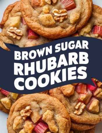 Brown Sugar Rhubarb Cookies