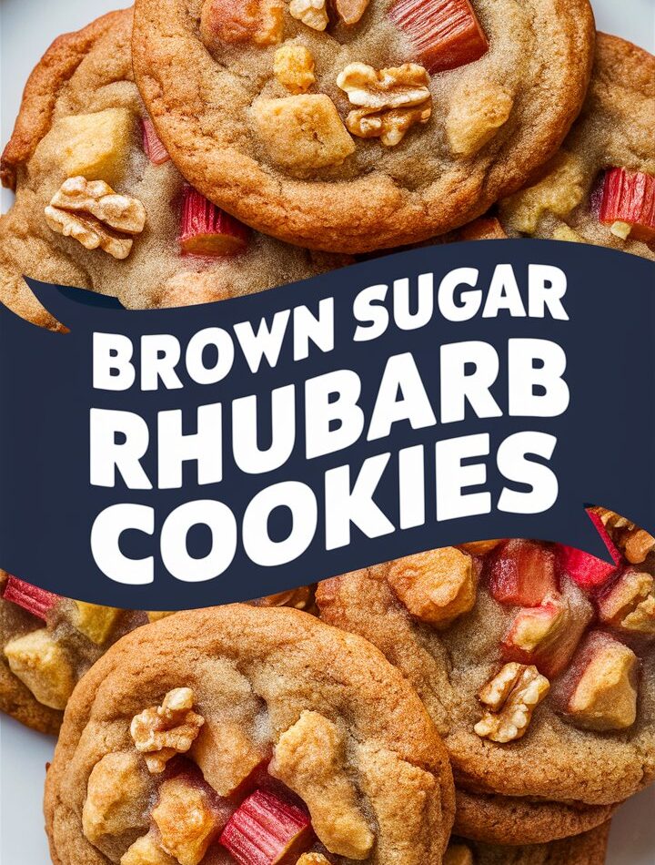 Brown Sugar Rhubarb Cookies