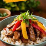 Beef and Pepper Rice Bowl