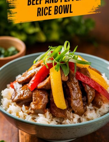 Beef and Pepper Rice Bowl