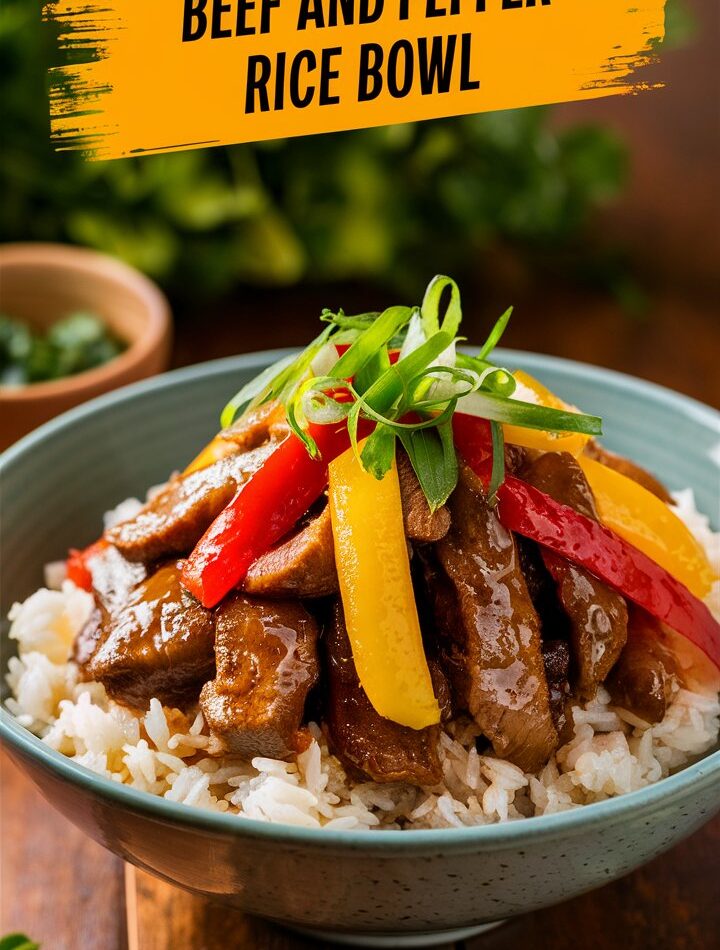 Beef and Pepper Rice Bowl