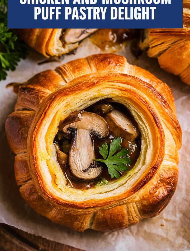 Savory Chicken and Mushroom Puff Pastry Delight
