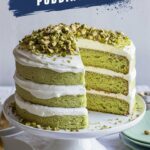 Coconut Pistachio Pudding Cake