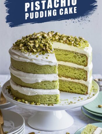 Coconut Pistachio Pudding Cake
