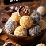No-Bake Coconut Cookie Balls with Chocolate Centers