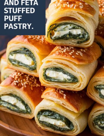 Savory Spinach and Feta Stuffed Puff Pastry