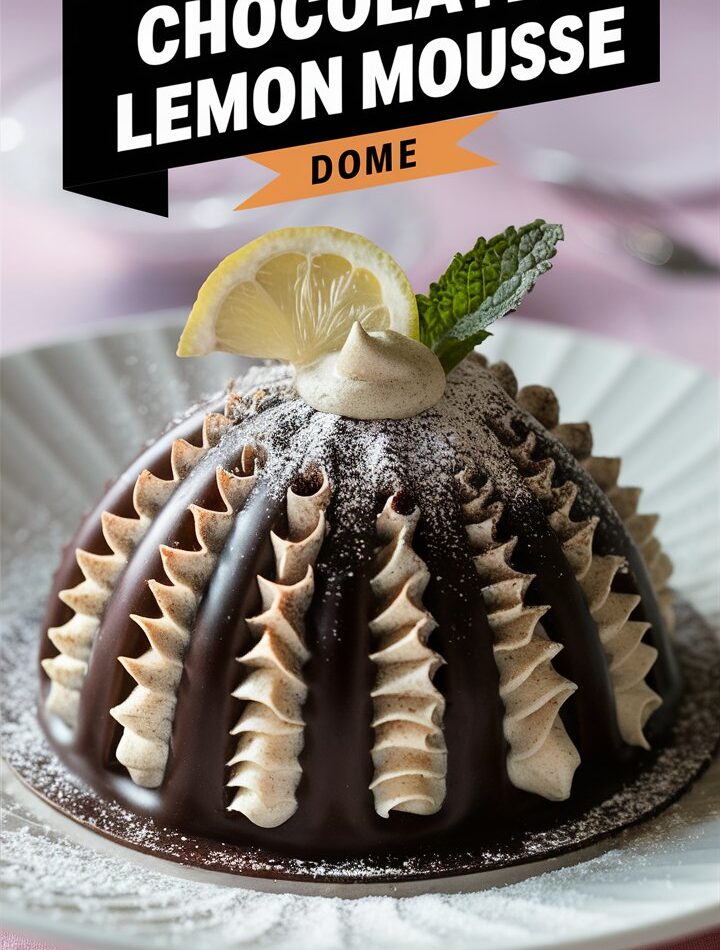 Chocolate Lemon Mousse Dome