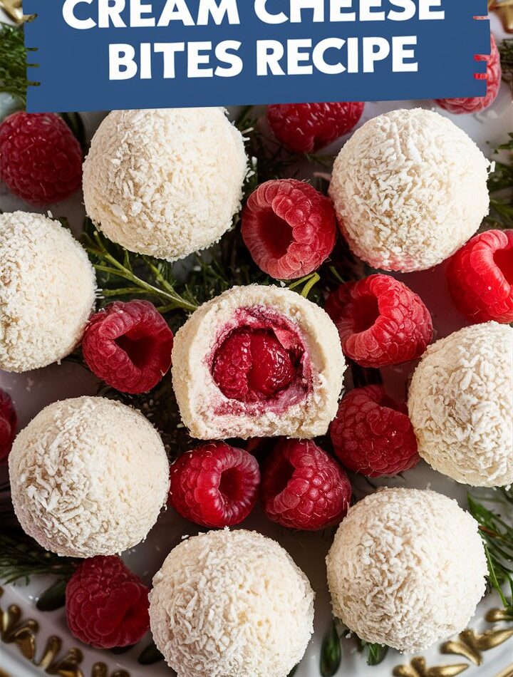 Raspberry Cream Cheese Bites Recipe