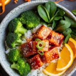 Crispy Orange Salmon Bowls