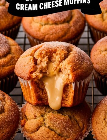 Gooey Cinnamon Cream Cheese Muffins