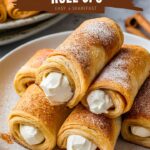 Keto Crispy Cinnamon Cream Cheese Roll Ups