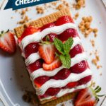 No-Bake Strawberry Cheesecake Lasagna
