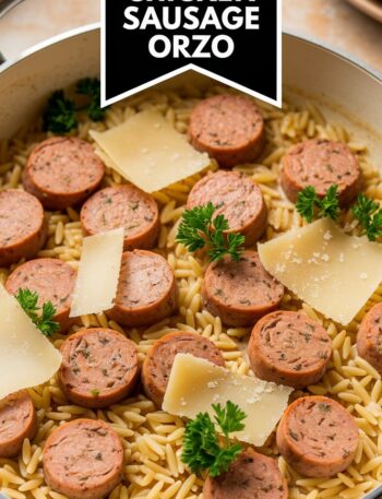 Creamy Chicken Sausage Orzo