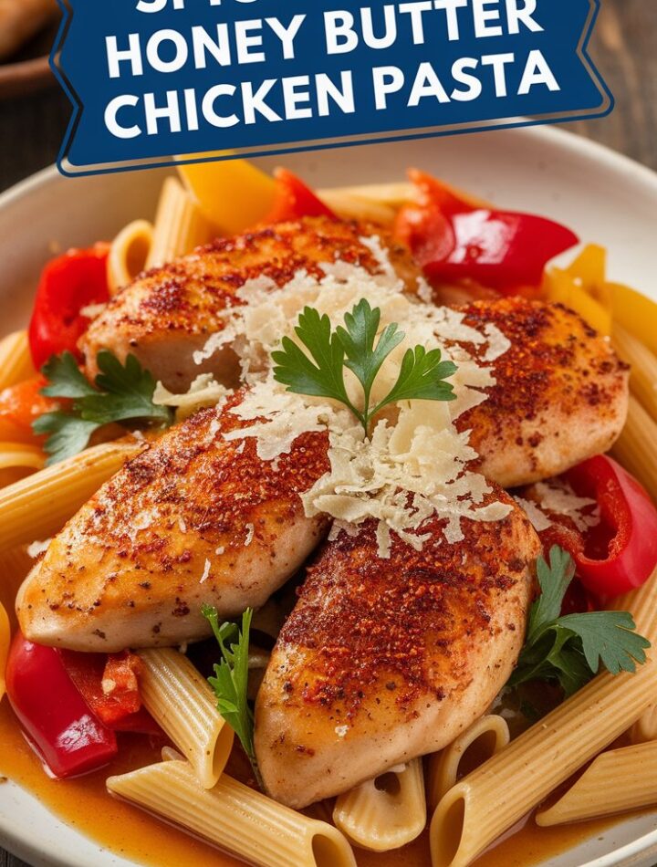 Spicy Cajun Honey Butter Chicken Pasta Recipe If you’re looking for a meal that’s bold, flavorful, and ready in just 30 minutes, this Spicy Cajun Honey Butter Chicken Pasta deserves a spot on your dinner table. With the perfect balance of smoky Cajun spices, rich cream, golden honey, and tender chicken tossed with al dente pasta, this dish is both comforting and exciting. Whether you’re cooking for family, meal-prepping, or entertaining guests, this recipe is guaranteed to impress without keeping you stuck in the kitchen all night. In this complete guide, you’ll learn how to make this dish step by step, discover tips to customize it for different diets, and get pro advice on storage, serving, and pairing. By the end, you’ll feel confident enough to whip up this restaurant-quality pasta whenever a craving hits. Why You’ll Love This Cajun Honey Butter Chicken Pasta There are countless pasta recipes out there, but this one stands out for a few key reasons: Sweet and Spicy Harmony – The Cajun spice mix provides smoky heat, while honey adds a subtle sweetness that balances everything beautifully. One-Pan Convenience – Fewer dishes, less mess, and a quick cleanup. Versatile & Customizable – Swap proteins, adjust the spice level, or add veggies without ruining the flavor. Weeknight-Friendly – Ready in under 30 minutes from start to finish. Crowd-Pleasing – Creamy, comforting, and flavorful enough to satisfy even picky eaters. Ingredients You’ll Need This recipe uses simple, pantry-friendly ingredients. For the best results, use fresh herbs and quality spices. For the Chicken and Pasta 2 boneless, skinless chicken breasts (cut into bite-sized cubes) 2 tablespoons Cajun seasoning (store-bought or homemade blend) Salt and black pepper, to taste 1 tablespoon olive oil For the Sauce ¼ cup unsalted butter 2 cloves garlic, minced 2 tablespoons honey ½ cup heavy cream (or coconut cream for dairy-free) ½ cup chicken broth (to thin sauce if needed) For the Pasta Base 8 ounces fettuccine (or linguine, penne, or spaghetti) ½ cup reserved pasta water (for adjusting sauce consistency) Garnishes (Optional but Recommended) Fresh parsley or green onions, chopped Grated Parmesan cheese Red pepper flakes for extra heat Step-by-Step Instructions Follow these easy directions to create a flavorful dish that tastes like it came straight out of a restaurant kitchen. Step 1: Cook the Pasta Bring a large pot of salted water to a boil. Add pasta and cook until just al dente (firm to the bite). Reserve ½ cup of the pasta water, then drain the rest and set pasta aside. Step 2: Season and Cook the Chicken Toss cubed chicken with Cajun seasoning, salt, and pepper until fully coated. Heat olive oil in a large skillet over medium-high heat. Add chicken and sear until golden brown and cooked through (6–8 minutes). Remove and set aside. Step 3: Build the Honey Butter Sauce In the same skillet, melt butter over medium heat. Add garlic and sauté until fragrant (about 30 seconds). Stir in honey and let it bubble gently for 1 minute. Slowly whisk in heavy cream and simmer until the sauce thickens slightly (2–3 minutes). Step 4: Combine Pasta and Chicken Return the cooked chicken to the skillet. Add drained pasta and toss everything together. If the sauce is too thick, add splashes of reserved pasta water until desired consistency is reached. Step 5: Garnish and Serve Sprinkle with chopped parsley or green onions. Add grated Parmesan for richness. Serve hot and enjoy immediately. Variations and Substitutions This pasta is flexible, making it easy to adapt for different tastes and diets. Protein Swap – Use shrimp, sausage, salmon, or tofu instead of chicken. Vegetarian Option – Skip the meat and bulk up with mushrooms, zucchini, spinach, or bell peppers. Dairy-Free – Replace butter with plant-based butter and heavy cream with coconut cream. Gluten-Free – Use gluten-free pasta and double-check seasonings for hidden gluten. Low-Carb Option – Serve the sauce and chicken over zucchini noodles or spaghetti squash. Extra Creamy – Stir in a handful of shredded mozzarella or Parmesan just before serving. Pro Cooking Tips Don’t Overcook the Pasta – It will continue to cook slightly when tossed in the sauce. Balance the Heat – Start with less Cajun seasoning if you’re spice-sensitive, and add more gradually. Keep the Chicken Juicy – Avoid overcooking; remove it as soon as it turns golden and is no longer pink. Layer Flavors – Toast Cajun seasoning for 30 seconds in oil before adding chicken for deeper flavor. Reheating Trick – Add a splash of broth or milk when reheating leftovers to keep the sauce creamy. What to Serve with Cajun Honey Butter Chicken Pasta Pair this dish with light sides to balance out its richness: Garlic Bread – Perfect for soaking up extra sauce. Fresh Green Salad – A crisp Caesar or garden salad adds freshness. Grilled Vegetables – Asparagus, zucchini, or bell peppers pair well with the smoky Cajun flavor. Wine Pairing – A chilled Chardonnay or Pinot Grigio works beautifully. Non-Alcoholic Option – Sparkling lemonade or sweet iced tea complements the dish. Storage and Reheating Refrigerator – Store in an airtight container for up to 3 days. Reheating – Warm in a skillet over low heat with a splash of broth or cream. Freezing – Not recommended, as cream sauces may separate when thawed. Nutritional Breakdown (Approx. per serving, 4 servings) Calories: 520 Protein: 30g Carbohydrates: 48g Fat: 22g Saturated Fat: 10g Fiber: 3g Sugar: 7g Sodium: 780mg (Values may vary depending on exact ingredients and substitutions used.) Frequently Asked Questions Q: Is this dish very spicy? A: It’s moderately spicy, but you can reduce or increase Cajun seasoning and red pepper flakes to match your taste. Q: Can I prepare this ahead of time? A: Yes, you can cook the chicken and sauce earlier, then combine with freshly boiled pasta before serving. Q: What pasta shape works best? A: Fettuccine, linguine, or penne are ideal because they hold creamy sauce well. Q: Can I make this recipe healthier? A: Absolutely. Swap heavy cream for Greek yogurt or light cream, and use whole wheat pasta. Q: Can I add cheese? A: Yes, Parmesan or mozzarella adds an extra creamy and salty finish. Final Thoughts Spicy Cajun Honey Butter Chicken Pasta