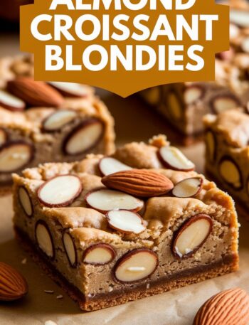 Almond Croissant Blondies