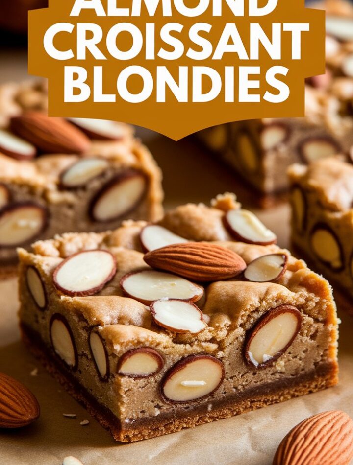 Almond Croissant Blondies