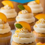 Honey Peach Cream Cheese Cupcakes