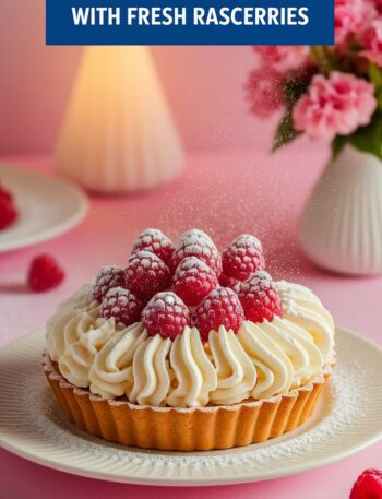 Vanilla Cream Tarts with Fresh Raspberries