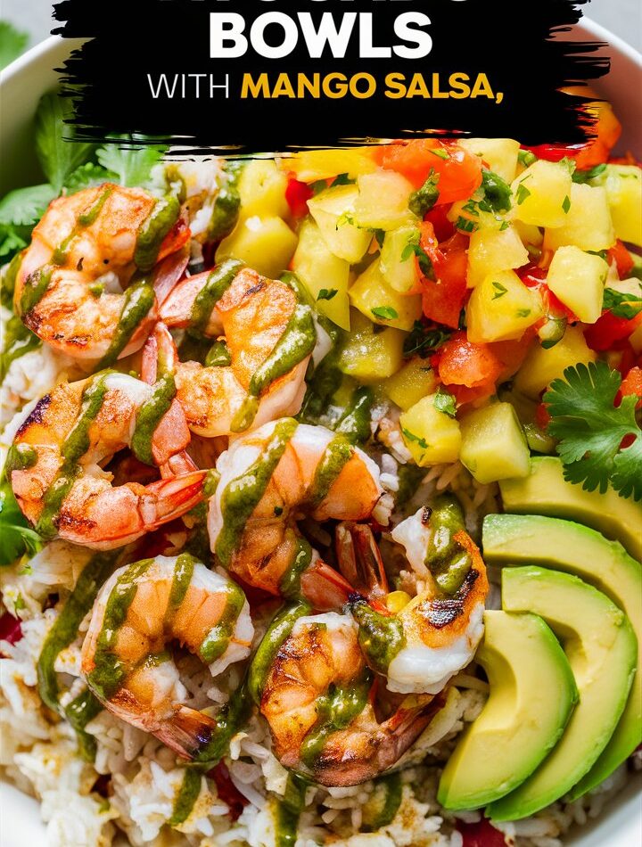 Shrimp Avocado Bowls with Mango Salsa