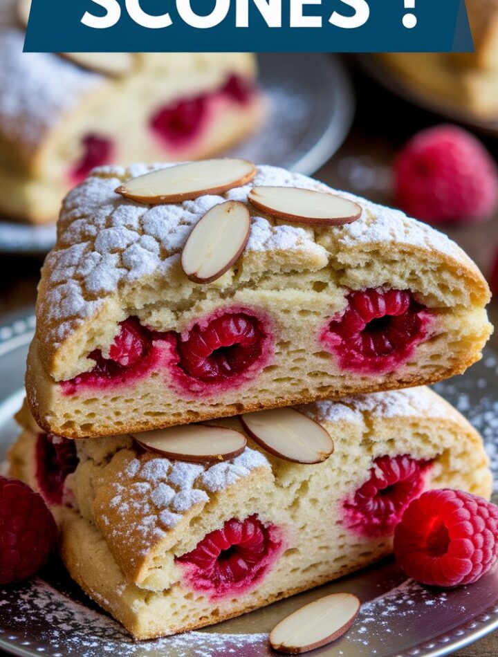 Almond Raspberry Scones