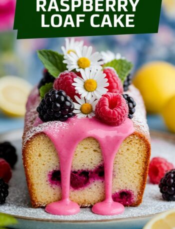 Lemon Raspberry Loaf Cake