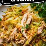 Cabbage Sautéed with Chicken