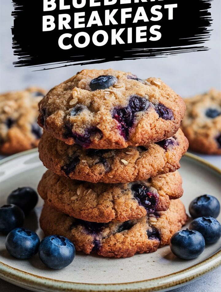 Vegan Blueberry Breakfast Cookies