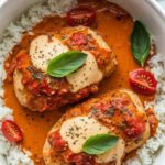 Slow Cooker Creamy Tomato Basil Chicken