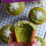 Matcha Banana Coconut Muffins
