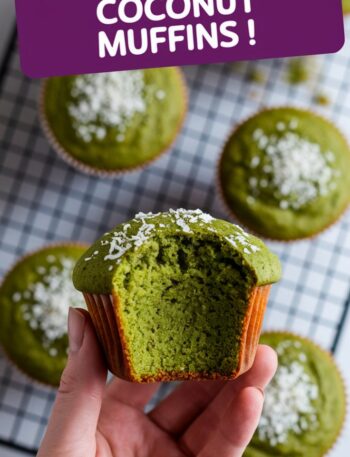 Matcha Banana Coconut Muffins
