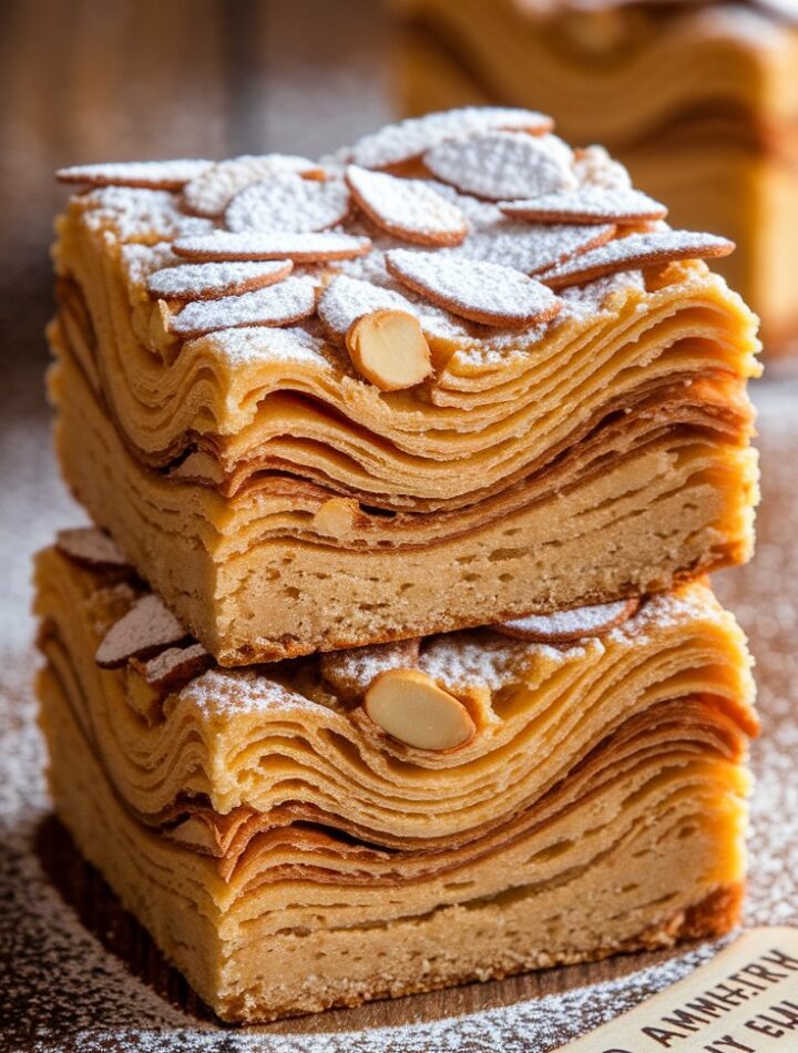 Easy Almond Croissant Blondies