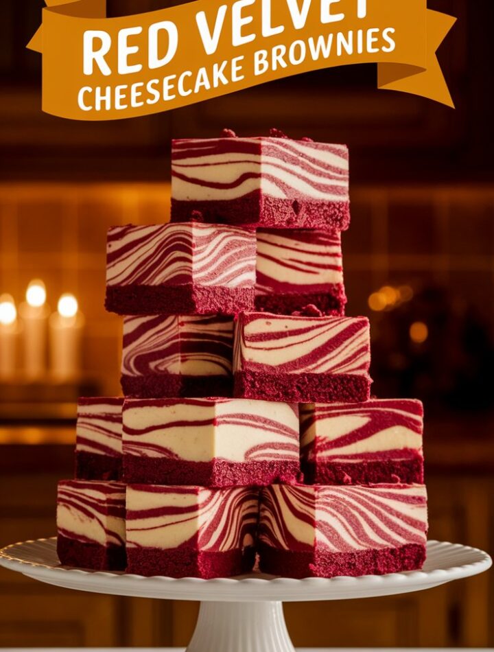 Red Velvet Cheesecake Brownies
