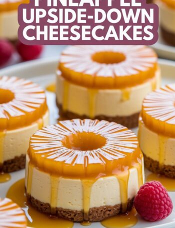 Mini Pineapple Upside-Down Cheesecakes