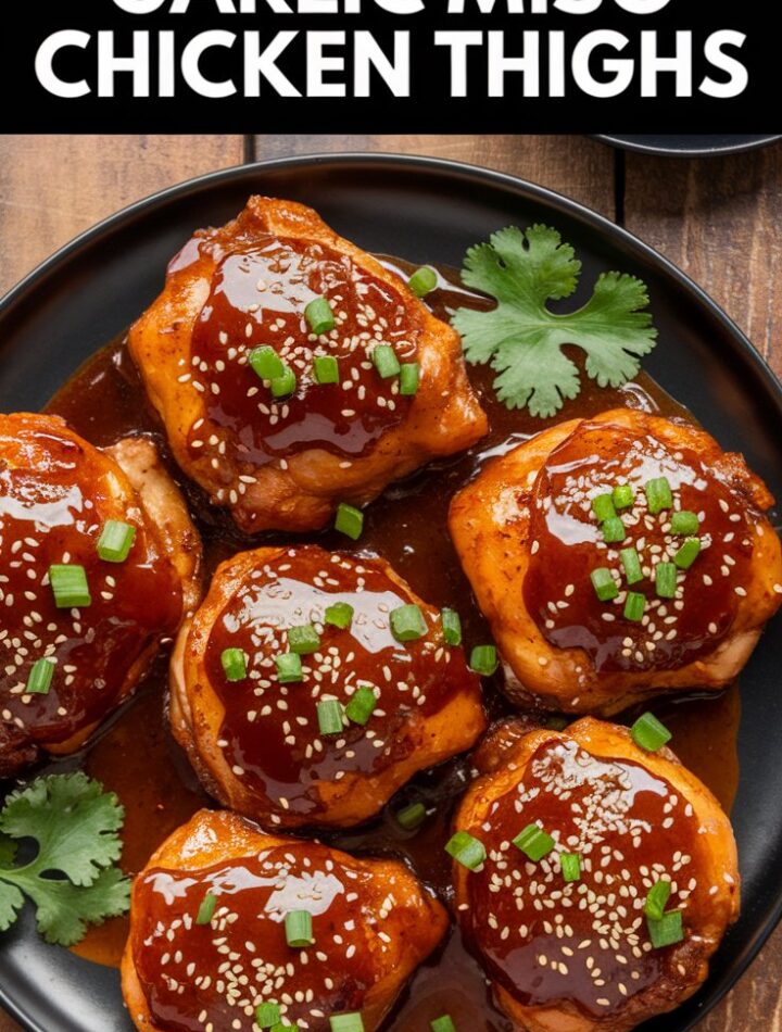 Viral Garlic Miso Chicken Thighs