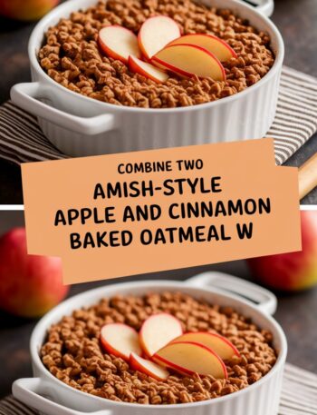 Amish-Style Apple and Cinnamon Baked Oatmeal