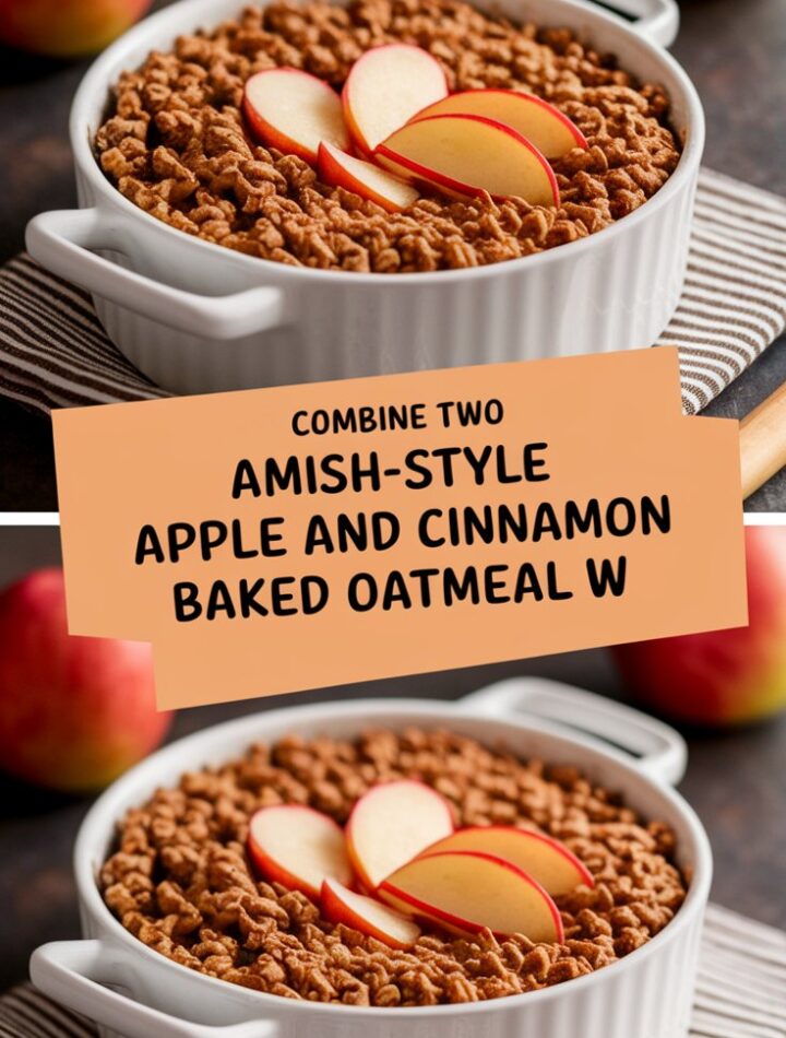 Amish-Style Apple and Cinnamon Baked Oatmeal