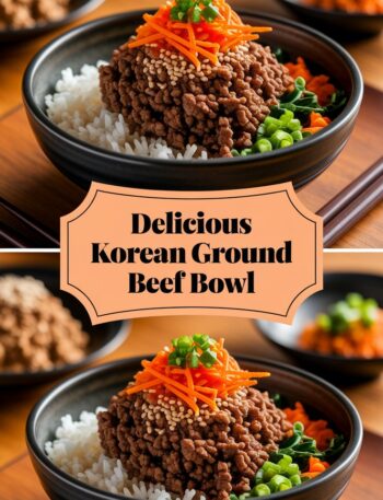 Delicious Korean Ground Beef Bowl